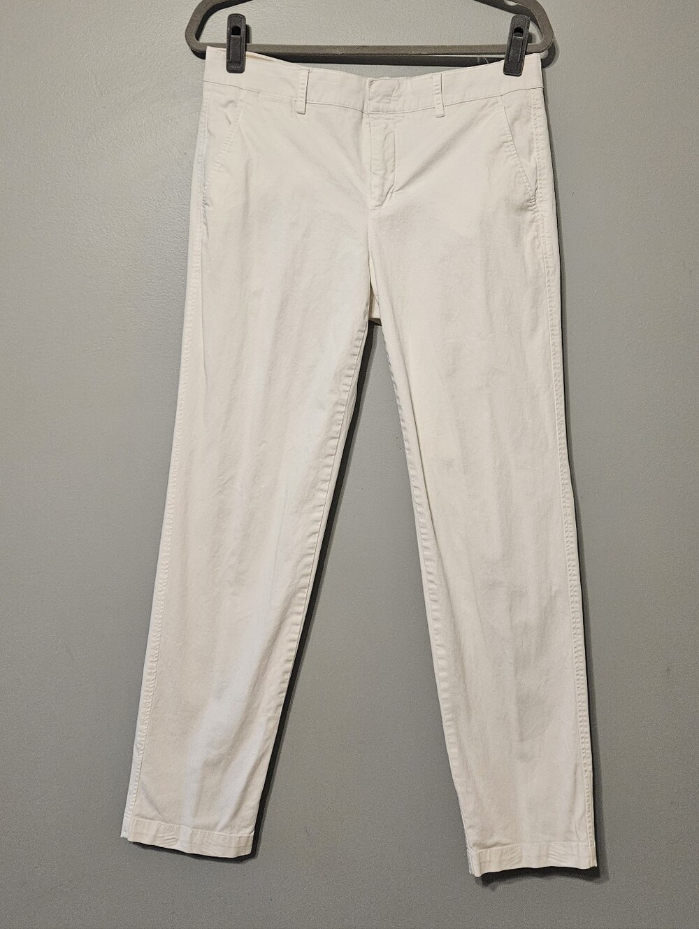 Vince White Straight-Leg Pants